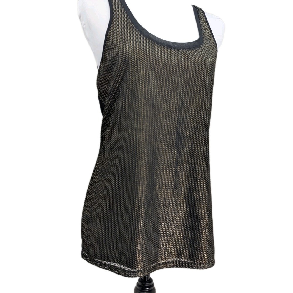 Express Gold/Black Sleeveless Top Women's Size Small NWT